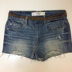 💕A&F High rise cutoff Denim Short in Size 25💕